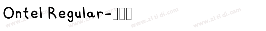 Ontel Regular字体转换